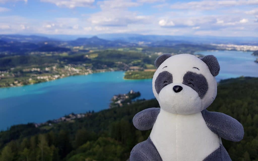 View from Pyramidenkogel Wörthersee, Kärnten, Carinthia, Austria