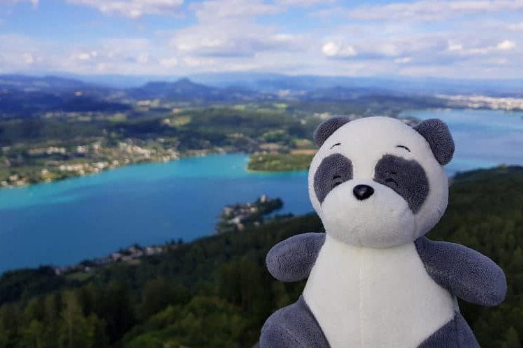 View from Pyramidenkogel Wörthersee, Kärnten, Carinthia, Austria