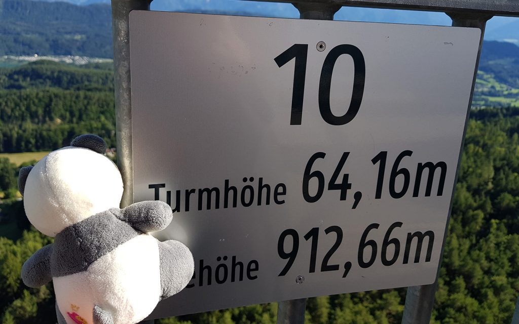 View from Pyramidenkogel Wörthersee, Kärnten, Carinthia, Austria