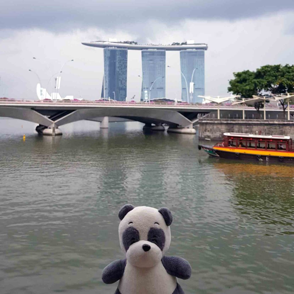 Front View of Marina Bay Sands Hotel from the Mainland, Singapore